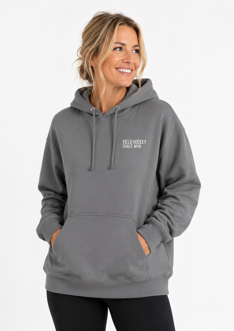 Field Hockey Goalie Mom Classic Heavyweight Embroidered Hoodie