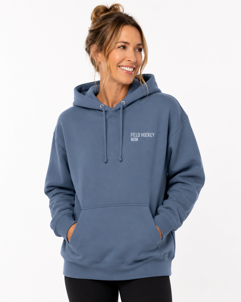 Field Hockey Mom Embroidered Heavyweight Hoodie