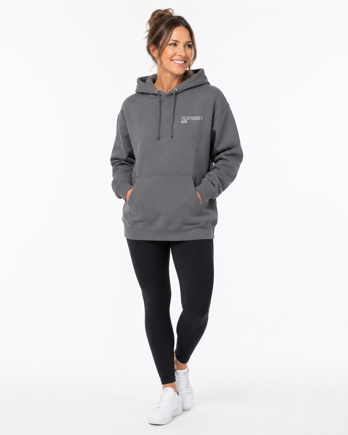 Field Hockey Mom Embroidered Heavyweight Hoodie