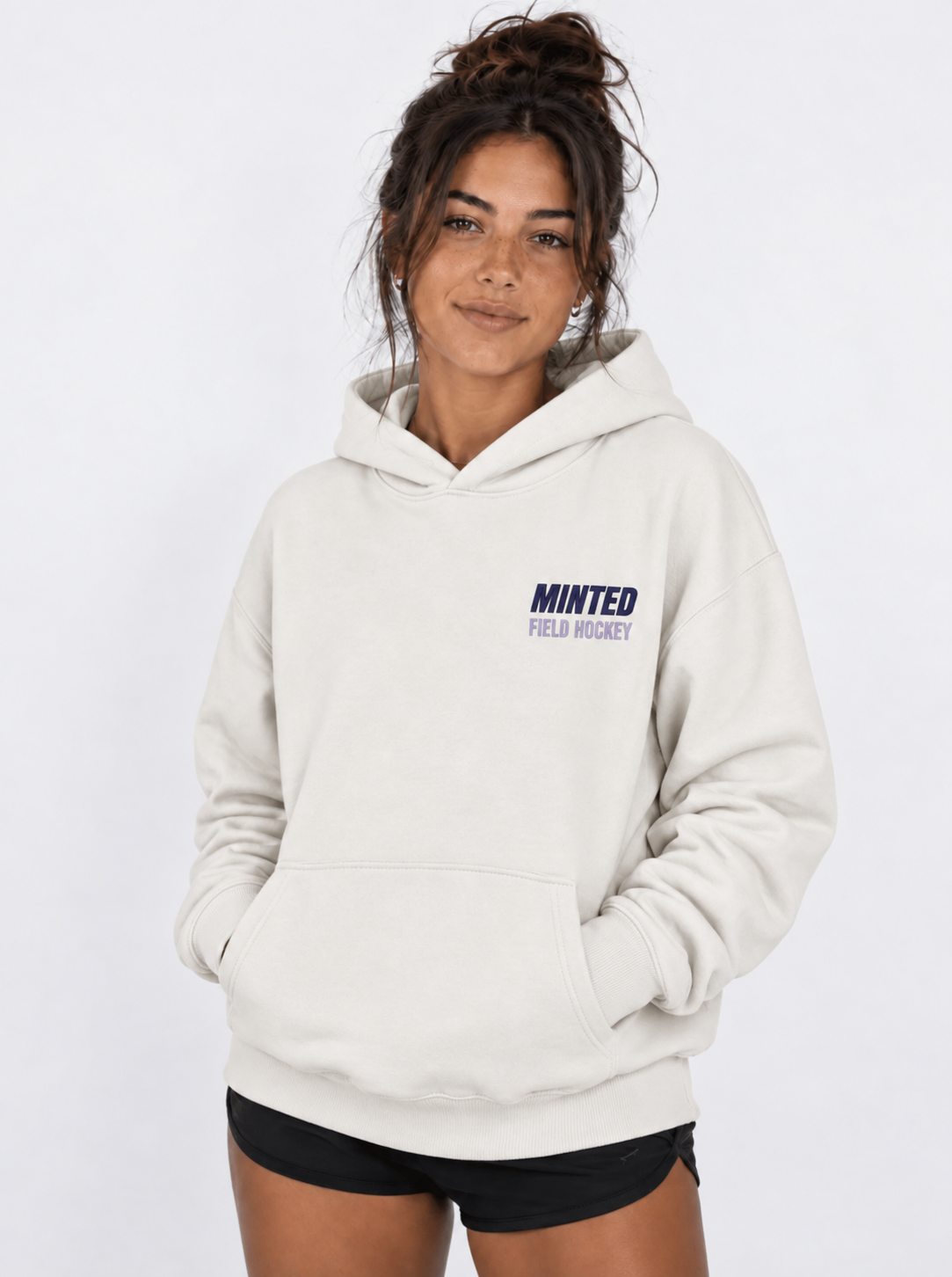 Minted Field Hockey Hoodie Embroidered