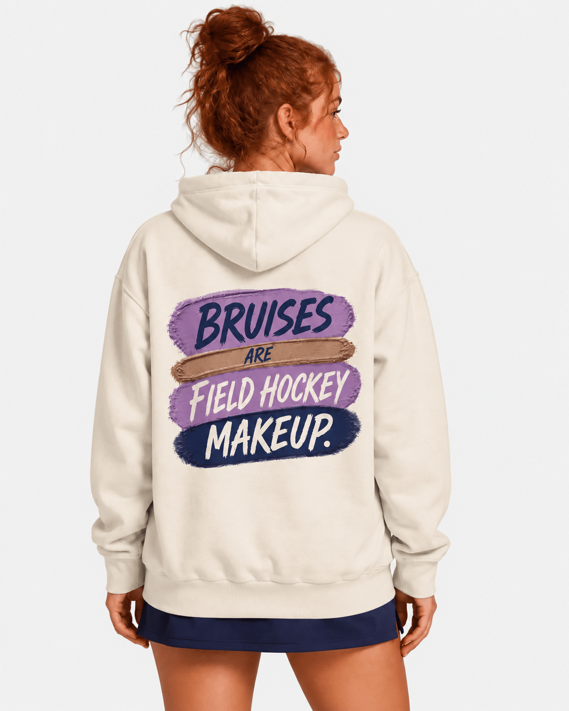 Bruises are Field Hockey Makeup Graphic Hoodie hoodie