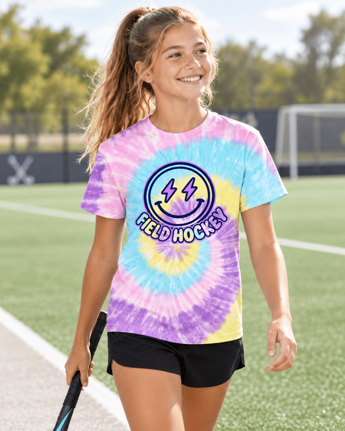 Electric Smile Youth Tie Dye Tshirt tshirts