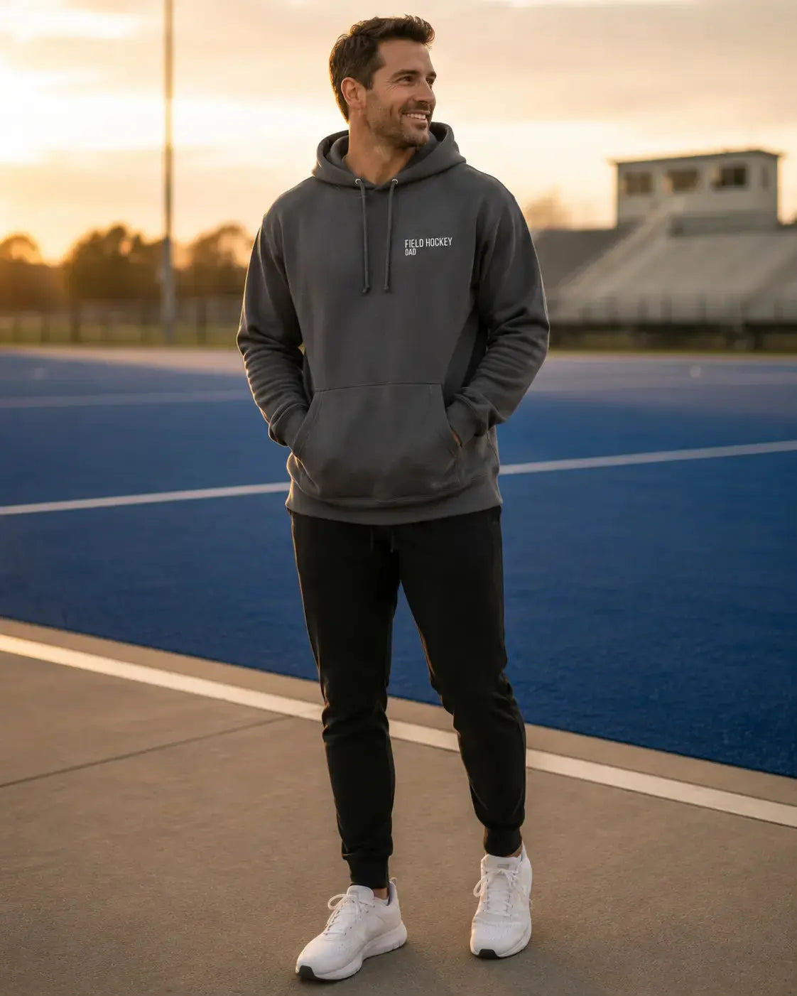 Field Hockey Dad Hoodie Embroidered | Minted Field Hockey