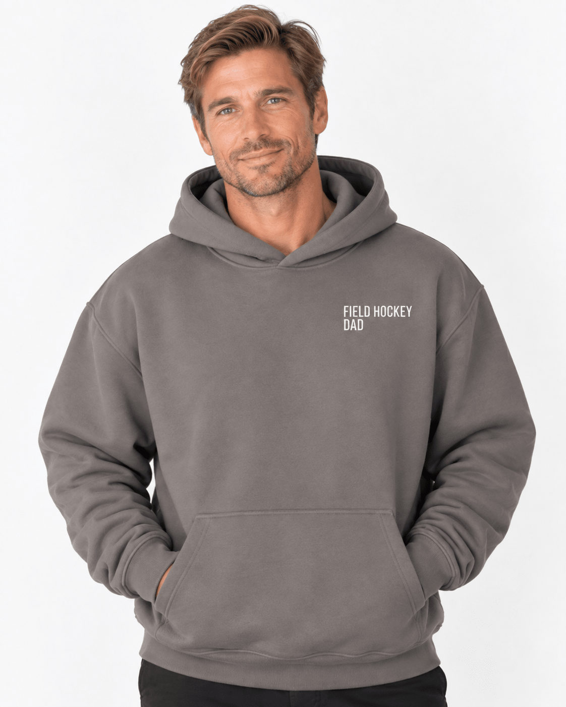 Field Hockey Dad Hoodie Embroidered hoodies