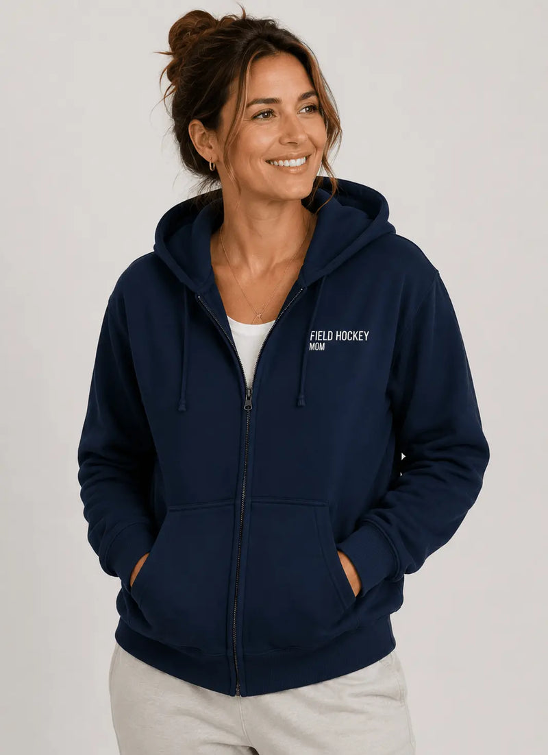 Field Hockey Mom Zip Hoodie Minted Field Hockey