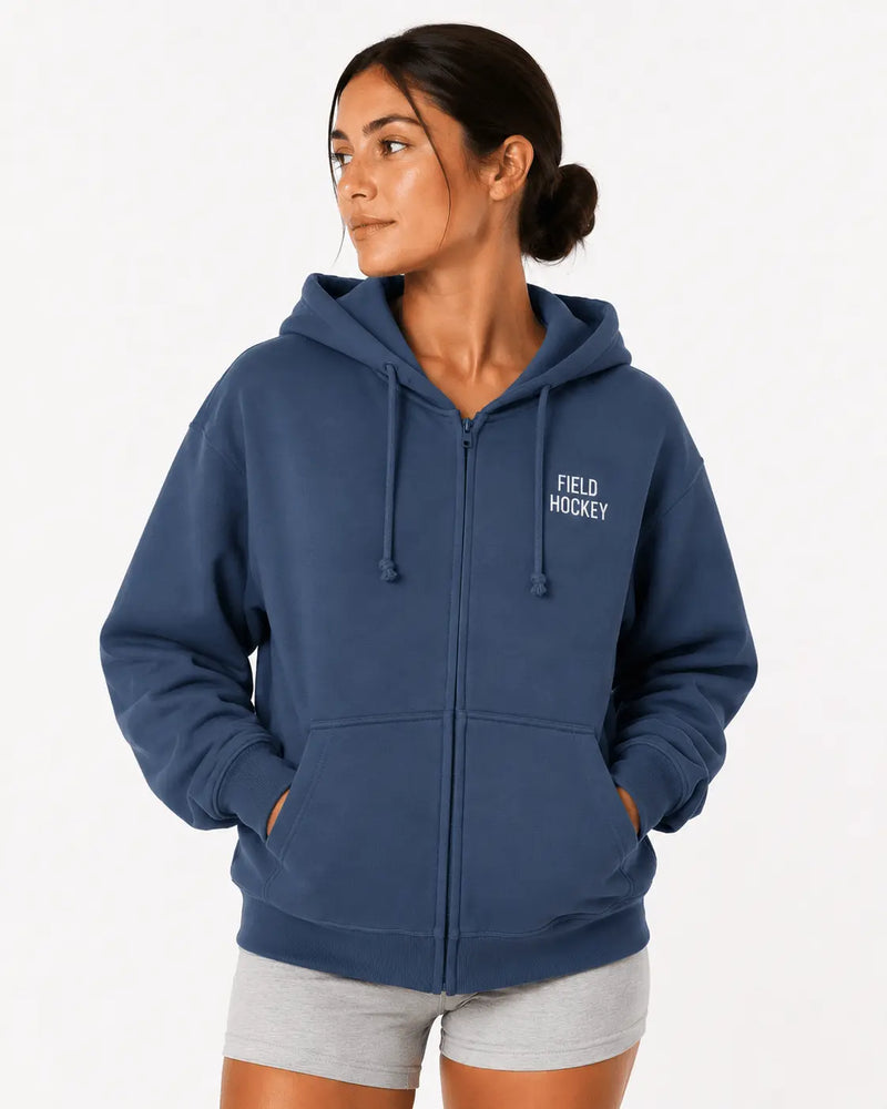 Field Hockey Zip Hoodie Minted Field Hockey