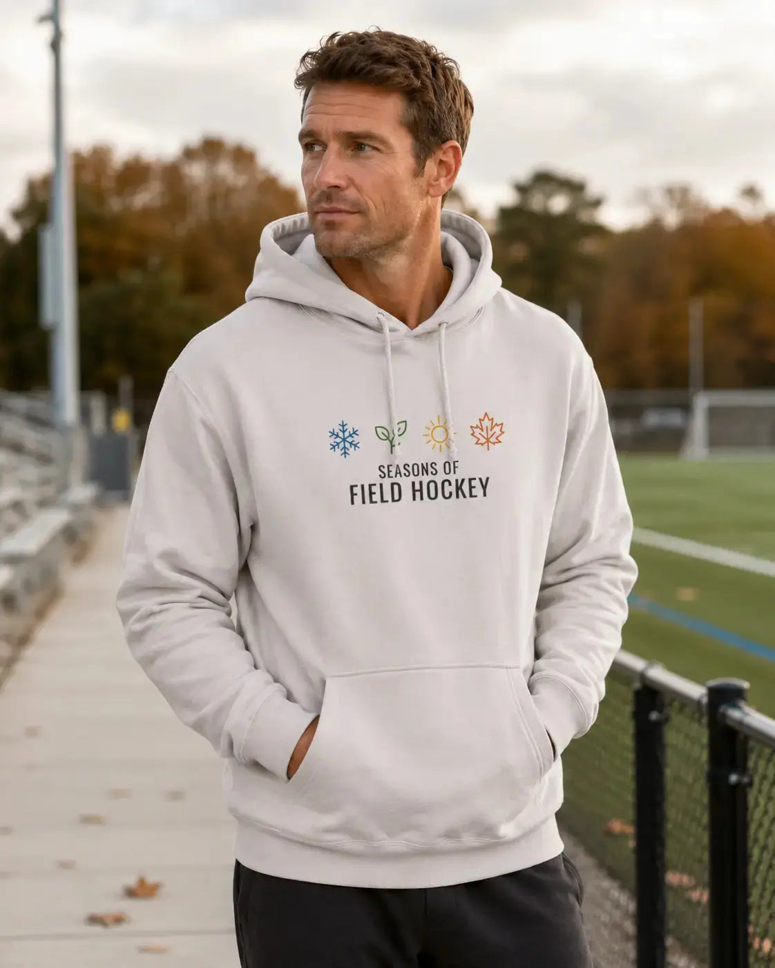 Four Seasons of Field Hockey Hoodie | Minted Field Hockey