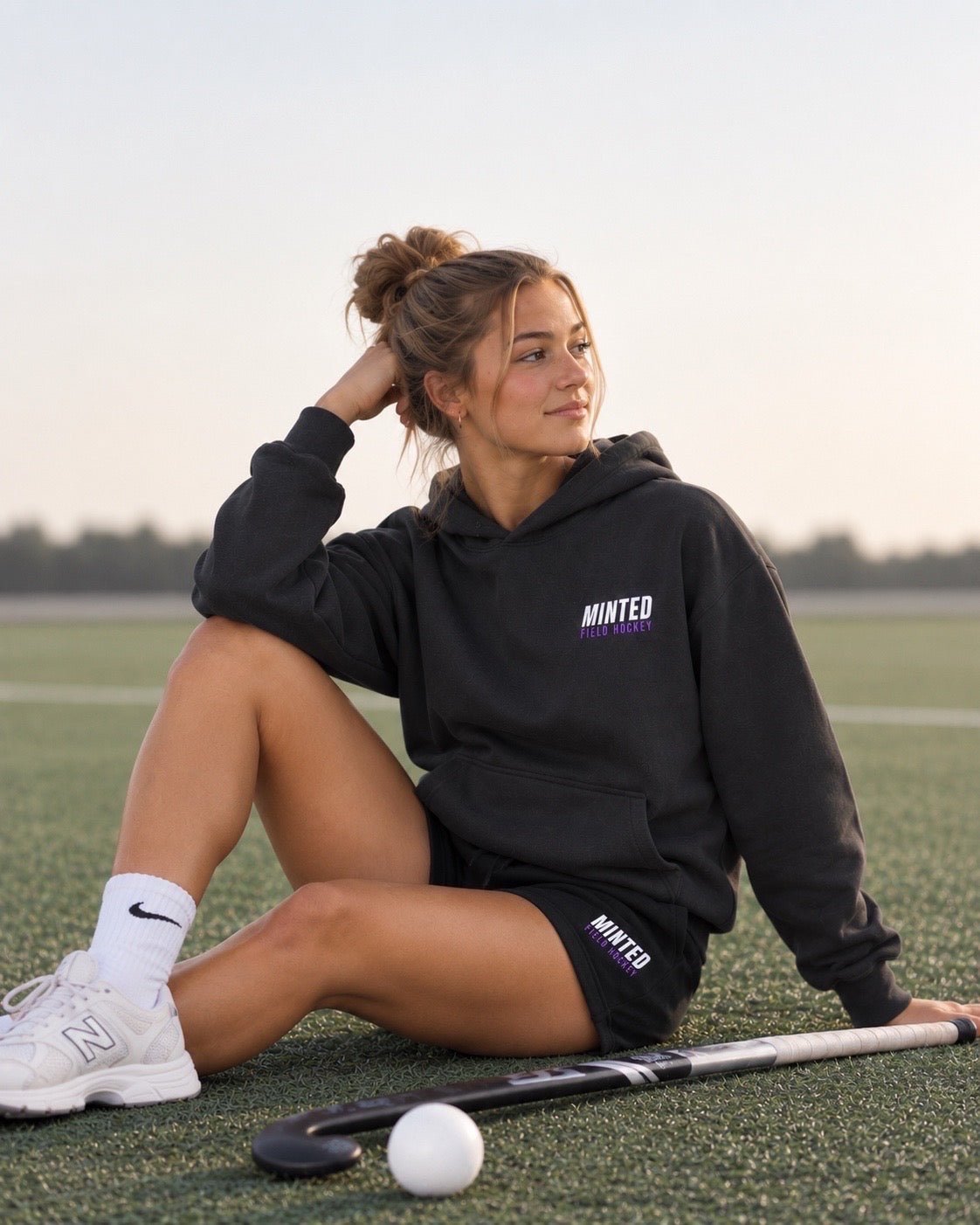 Minted Field Hockey Hoodie Embroidered hoodie