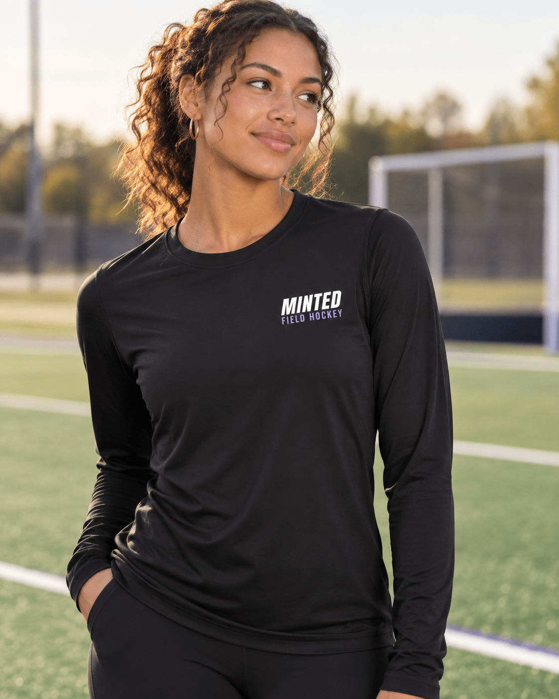 Minted Field Hockey Performance Long Sleeve Tee long sleeve tee