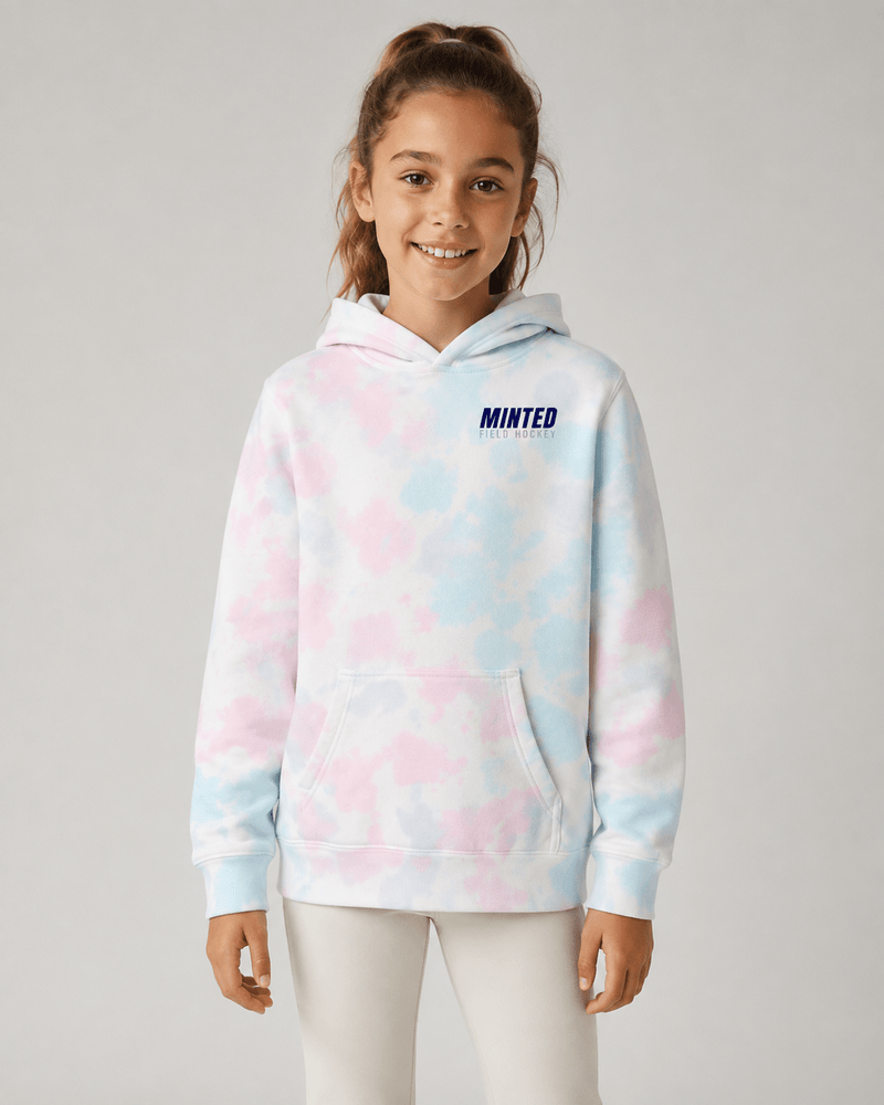 Minted Field Hockey Youth Cotton Candy Tie Dye Hoodie hoodies