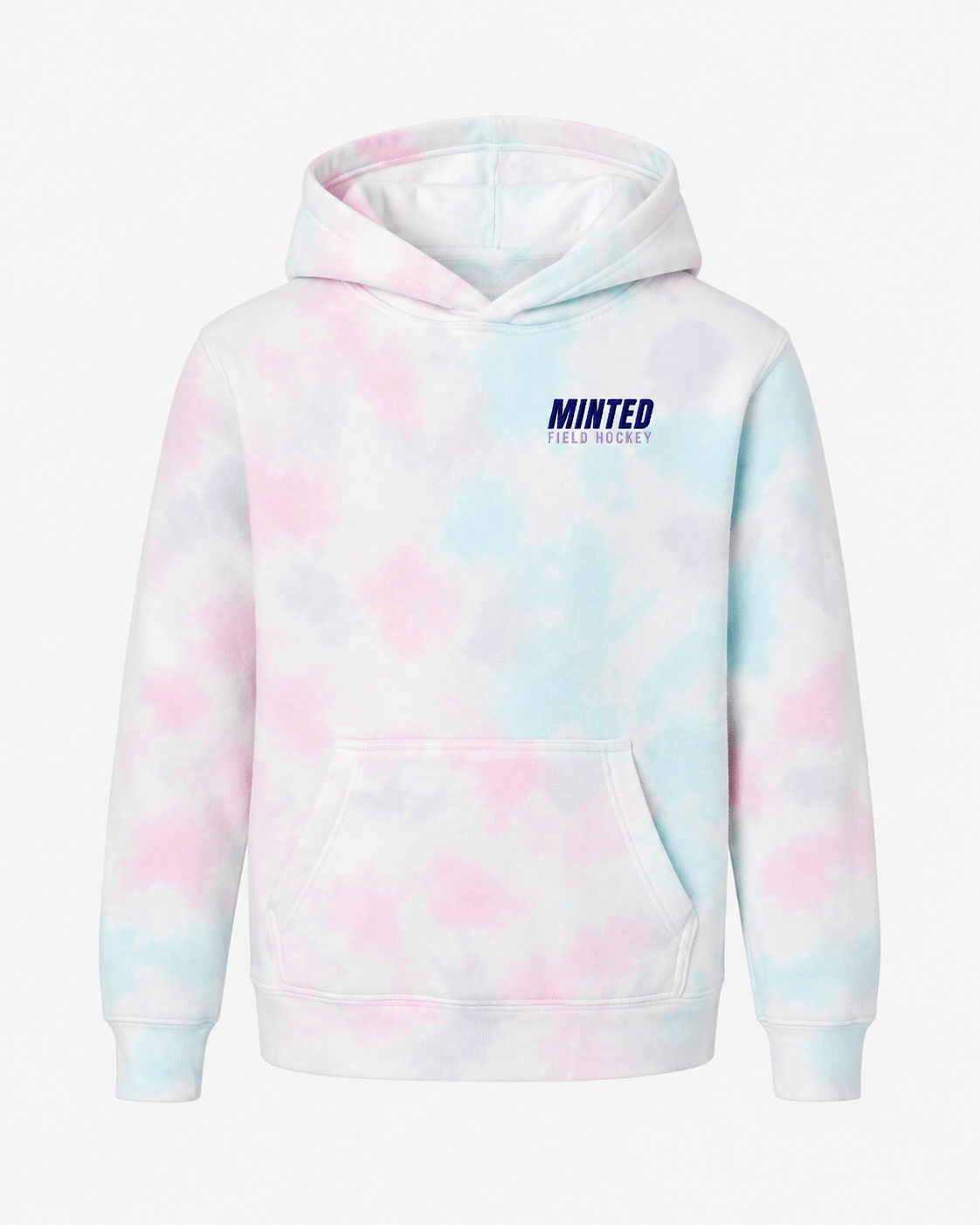 Minted Field Hockey Youth Cotton Candy Tie Dye Hoodie hoodies
