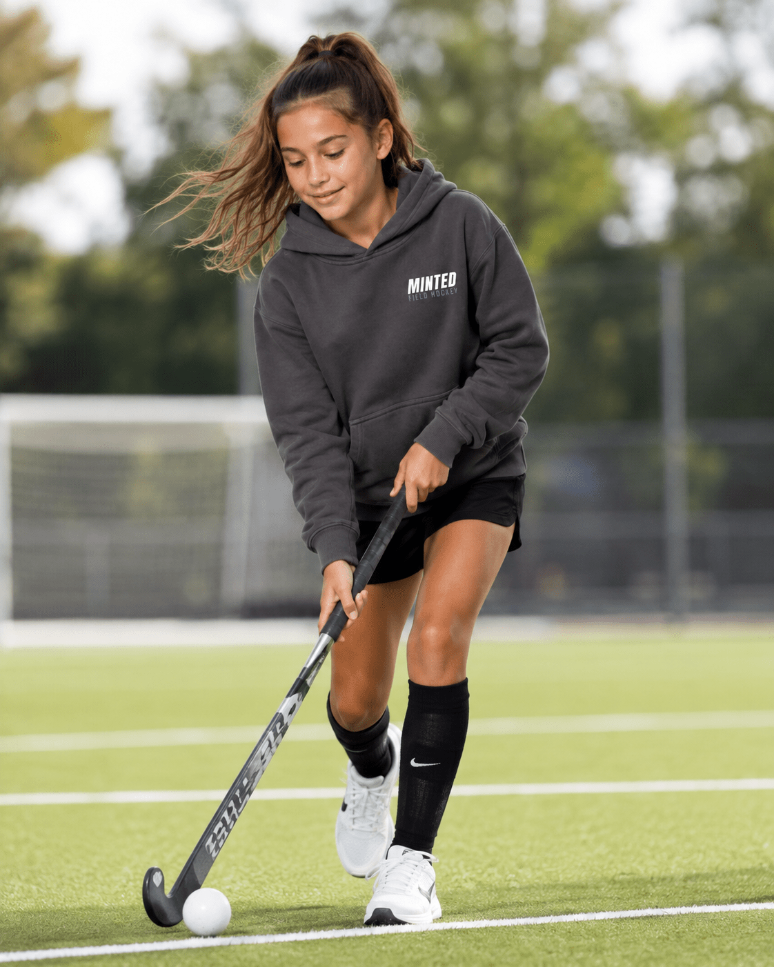 Minted Field Hockey Youth Hoodie hoodies