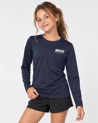 Minted Field Hockey Youth Performance Long Sleeve Tee long sleeves