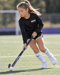 Minted Field Hockey Youth Performance Long Sleeve Tee long sleeves