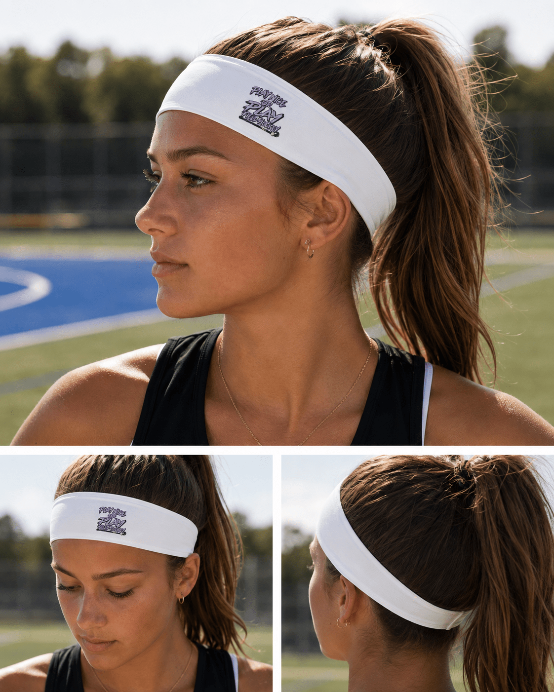 Play Nice or Play Field Hockey Headband Headband