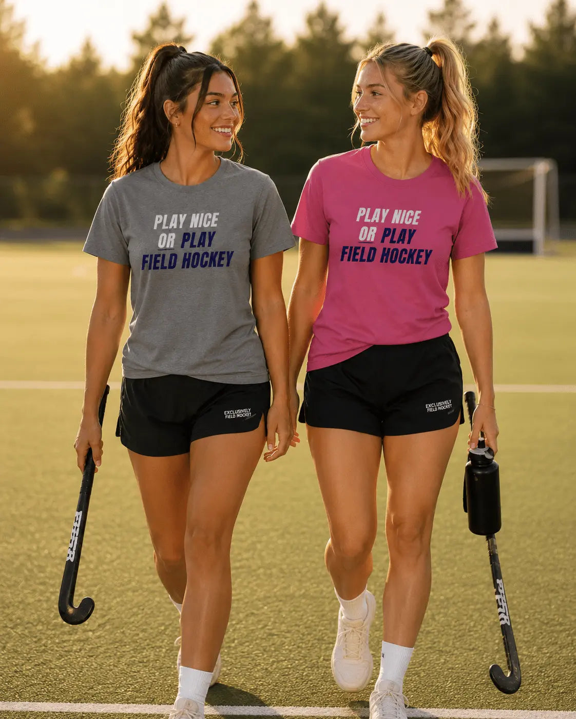 Play Nice or Play Field Hockey T-shirt | Minted Field Hockey