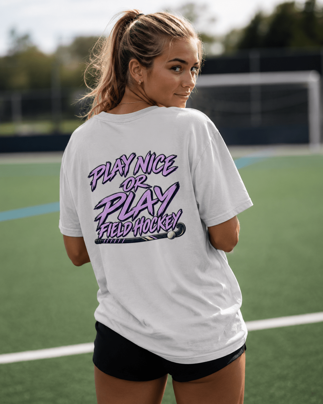 Play Nice or Play Field Hockey Tshirt tshirts