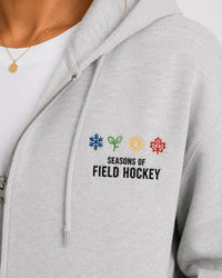 Seasons Of Field Hockey Zip Hoodie Minted Field Hockey