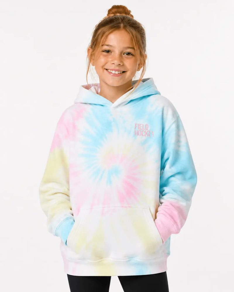 Youth Sunset Swirl Tie Dye Hoodie Minted Field Hockey